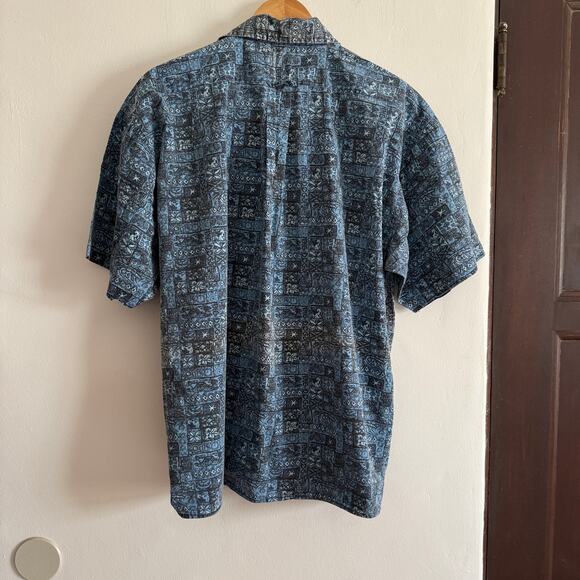 90s Vintage BIG DOGS | All over Pattern hawaiian Style Shirt | Size Large - Picture 2 of 7